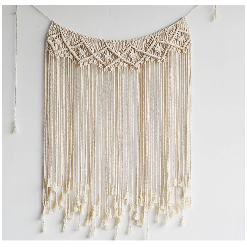 Macrame hanging wall decor